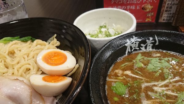 「魚介柚子胡椒つけ麺」@横道の写真