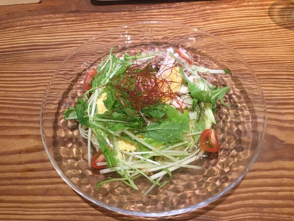 「【夏限定メニュー】和風まぜそば(¥850)」@ますたに 京都駅ビル拉麺小路店の写真