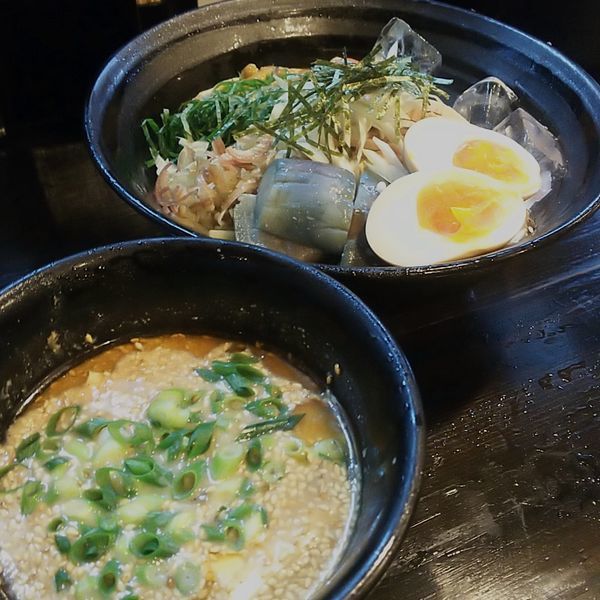 「【限定】冷や汁つけ麺」@麺や 笑 ～Sho～の写真