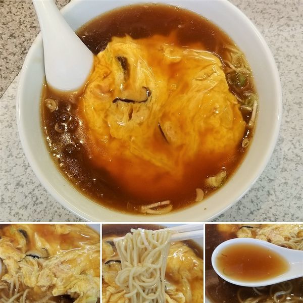 「カニ玉そば　800円」@十八番の写真