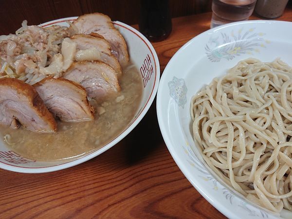 「つけ麺、豚入り」@ラーメン二郎 亀戸店の写真