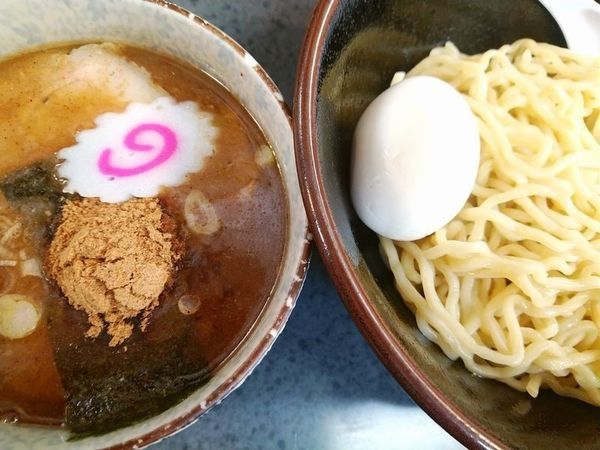 「もりつけ麺（中）＋味付玉子」@ハッスルラーメンホンマ 亀戸本店の写真