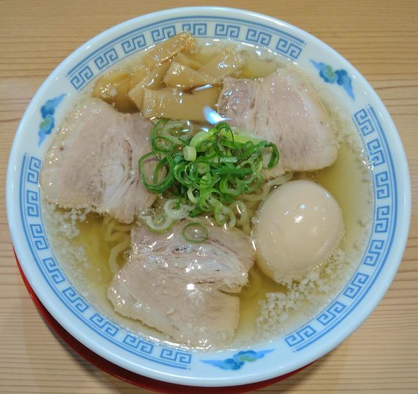 「会津山塩物語＋味玉」@麺処若武者 ASAKUSA 〜FUKUSHIMA NOODLE STYLE〜の写真