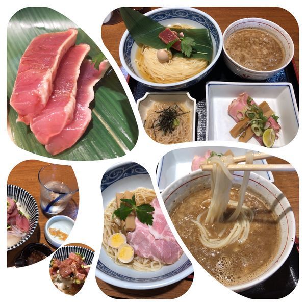 「【限定】生めじ鮪とかますの響宴1000円＋海鮮丼＋だっさい」@寿製麺よしかわ 川越店の写真