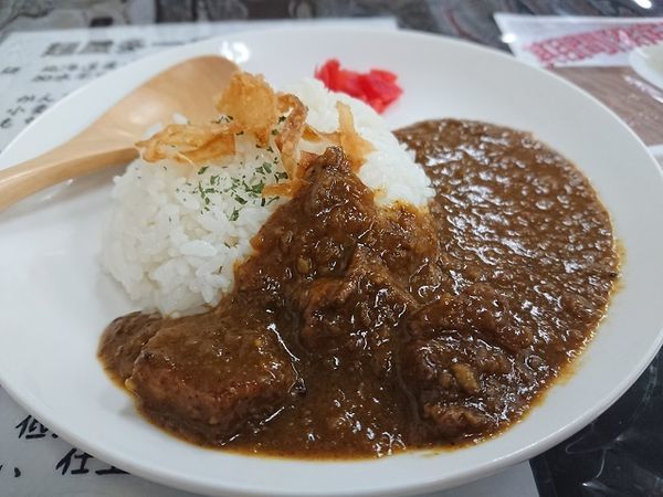 「ポークカレー ミニ　216円」@麺屋 多一の写真