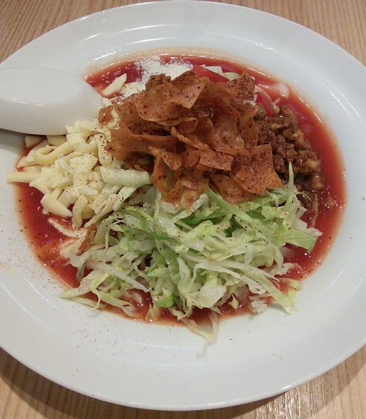 「【限定】太陽のメキシカンタコス冷麺　９５０円」@太陽のトマト麺 元住吉支店の写真