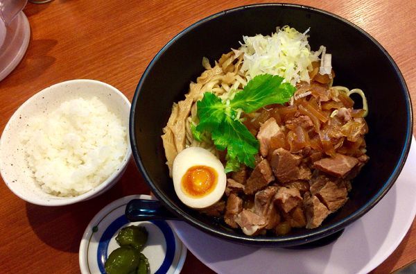 「数量限定 まぜそば & ごはん小」@ラーメン 奏の写真