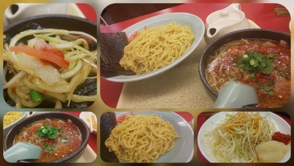 「豚バラもやしつけめん930円+海苔110+ネギクーポン」@山岡家 狭山店の写真