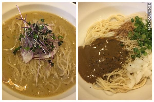 「【限定】冷や牡蠣＋牡蠣の和え玉」@灰汁中華 丿貫 福富町本店の写真