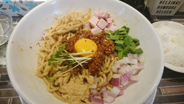 「鯛湾まぜそば（850円）」@noodles kitchen GUNNERS 新丸子店の写真
