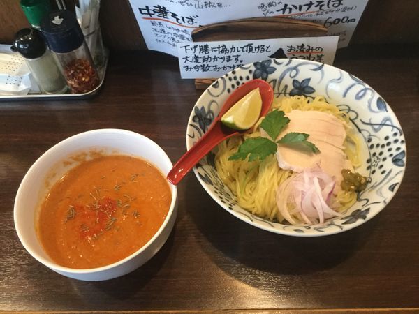 「【限定】エキゾチック鯖トマト冷やしつけ麺(¥880)」@中華そば 東京ぐれっちの写真