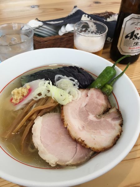 「【限定】揚げ茄子の冷やしラーメン(塩)」@麺処いろ葉の写真