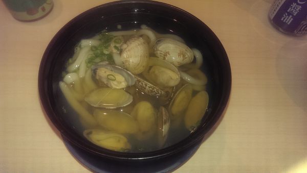 「あさりうどん」@はま寿司 新百合ヶ丘駅前店の写真