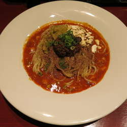 正宗汁なし担々麺(辛さLevel6)：980円