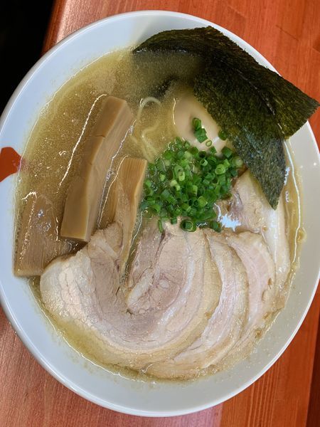 「和風とんこつラーメン全部のせ大盛+チャーシュー丼」@らーめん・油そば 笑びすの写真