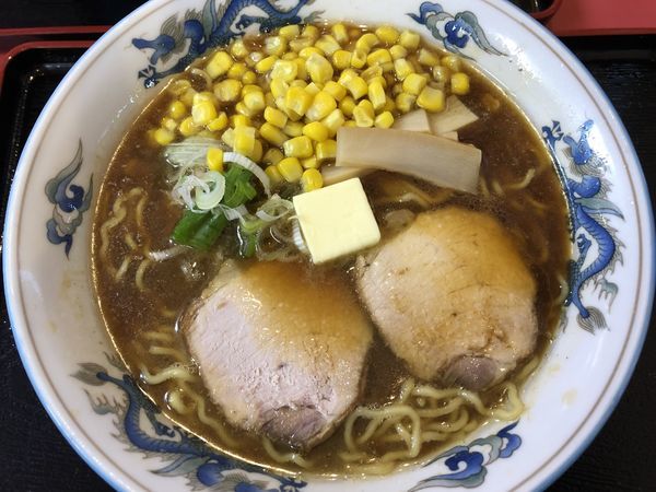 「正油ラーメン バターコーン」@らーめんや天金 ラーメン村店の写真