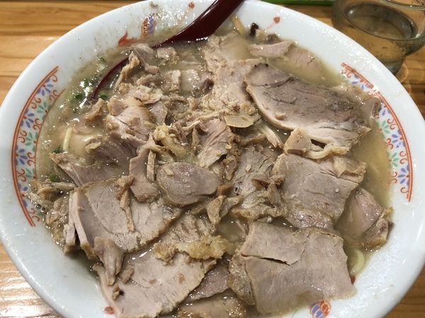 「焼豚入ラーメン＋ライス小」@再来軒の写真