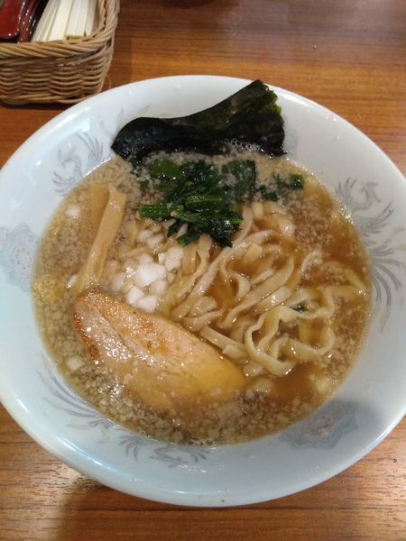 「ラーメン 500円 朝の純愛 150円」@麺＆cafe Coi.Coi.の写真