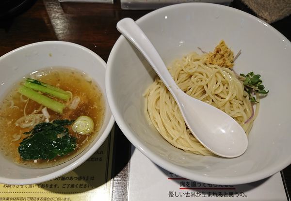 「塩生姜つけ麺(950円)」@塩生姜らー麺専門店MANNISHの写真