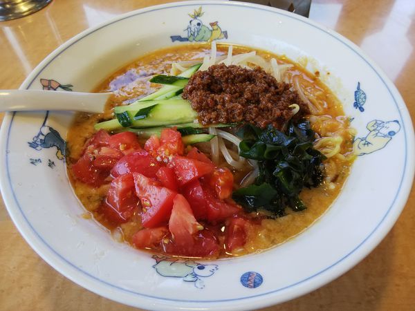 「【限定】きざみ冷やしトマト冷やしタンタンメン」@テンホウ 松本渚店の写真