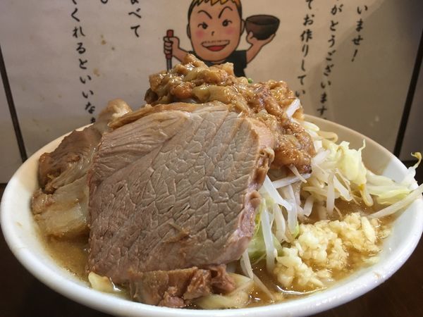 「小ラーメン（ﾆﾝﾆｸ ｱﾌﾞﾗｽｸﾅﾒ）」@麺屋 歩夢の写真