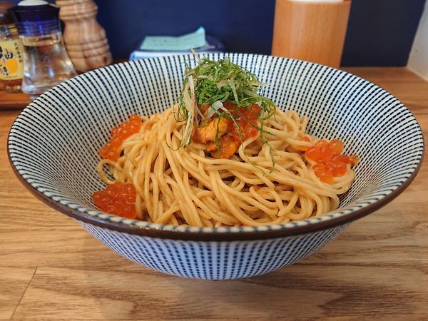 「ウニとイクラの冷製和え麺」@自家製麺 純の写真