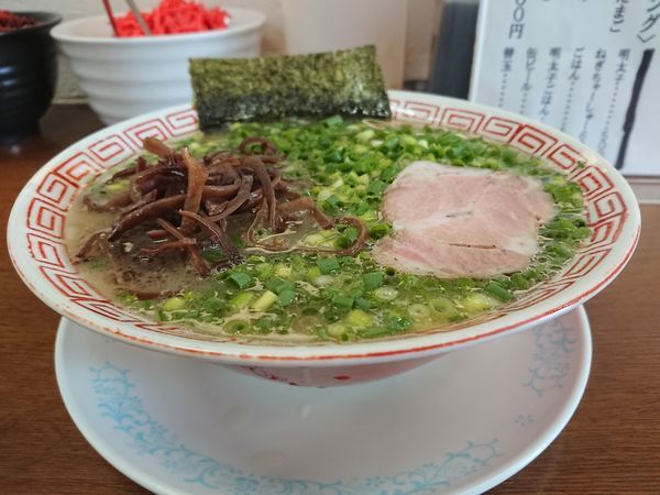 「ねぎらーめん」@博多長浜らーめんもりやの写真