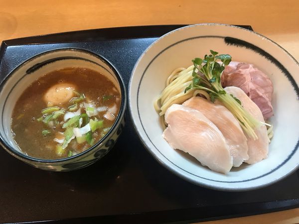 「鶏魚介の特製つけ麺 1,050円」@つけ麺 いな月の写真