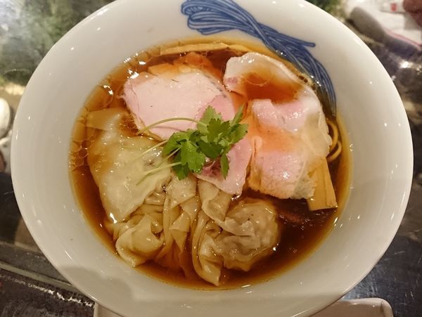 「清湯 醤油わんたん麺」@Japanese Ramen Noodle Lab Qの写真