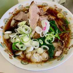 チャーシューメン＋チャーシュー＋葱＋ほうれん草