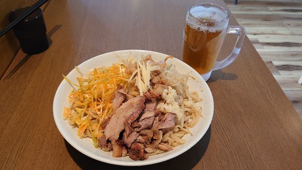 「俺の冷やし中華、ウーロン茶」@俺の生きる道 つくば店の写真