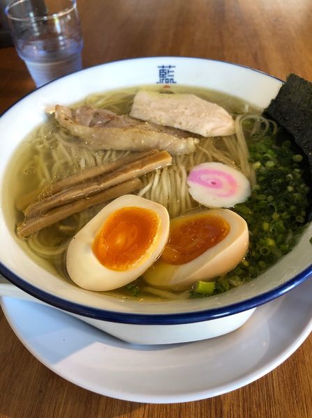 「味玉塩ラーメン」@阿波尾鶏中華そば 藍庵の写真
