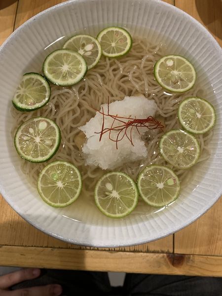 「すだちそば」@支那そば 大和 稲荷町本店の写真