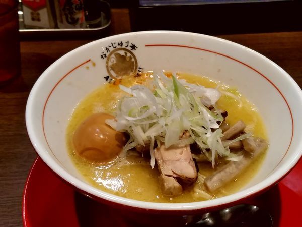 「鶏白湯醤油ラーメン(大盛・175g)780円」@らーめんや なかじゅう亭 高崎オーパ店の写真