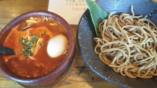 「うま辛つけ麺レベル３」@麺や つるり 新潟小千谷流の写真