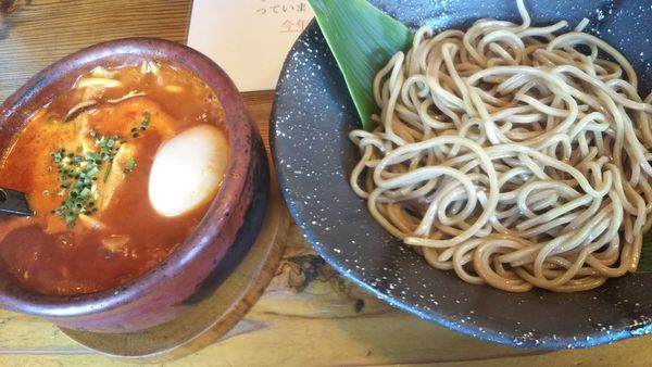 「うま辛つけ麺レベル３」@麺や つるり 新潟小千谷流の写真