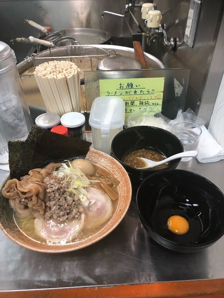 「黒毛和牛牛出汁の悪いつけそば」@覆麺 智の写真