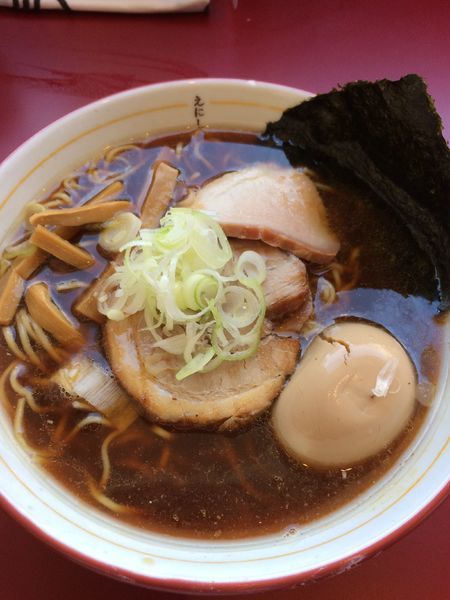 「ミックスラーメン(醤油)780円➕味つけたまご100円」@戸越らーめん えにしの写真