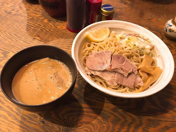 「つけ麺＋塩煮豚増し」@西中島 光龍益の写真