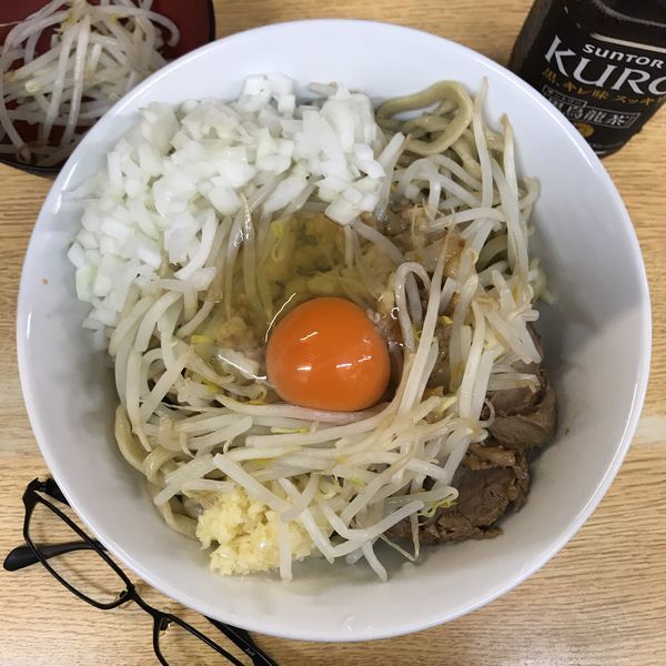 「プレミアム冷まし中華＋いいたまご＋玉葱」@ラーメン二郎 環七新新代田店の写真