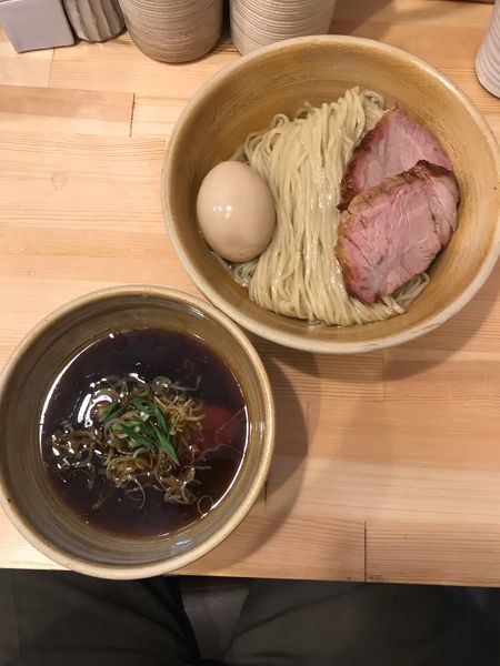 「鰹昆布出汁特製醤油つけ麺 1100円」@迂直の写真