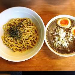 つけ麺 大盛 タマネギ増し 味玉