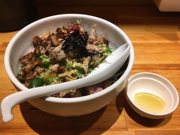 「鴨冷やし中華フォアグラかけ＋フォアグラ増し」@満鶏軒の写真