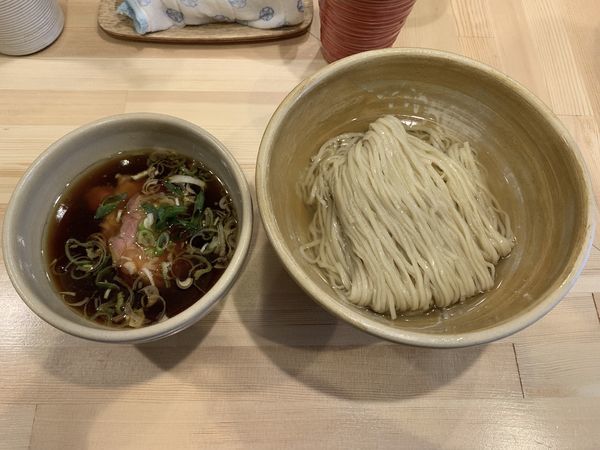 「鰹昆布出汁醤油つけ麺」@迂直の写真