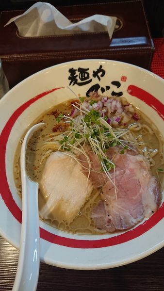 「和風冷やしらーめん濃厚牡蠣そば」@麺や でこの写真