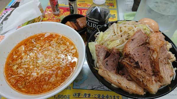 「塩豚つけ麺950円+他」@ラーメン 富次郎 堀町店の写真