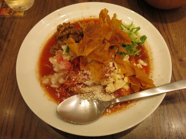 「太陽のメキシカンタコ冷麺：950円」@太陽のトマト麺Next サンシャインシティ店の写真