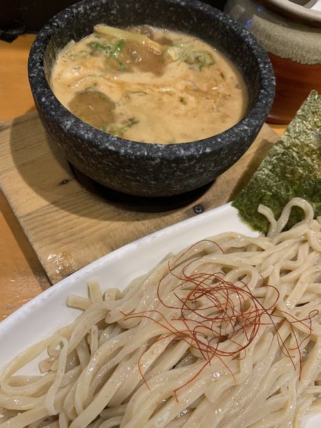 「海老味噌つけ麺」@つけ麺 まぜ郎 ぎんや 砂田橋店の写真
