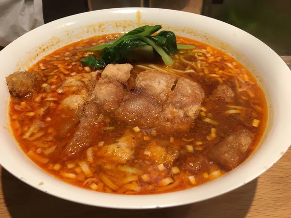 「大麦三元豚排骨坦々麺」@Renge no Gotokuの写真