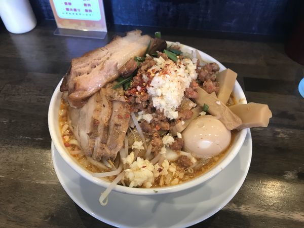 「台湾二郎【全のせ・大盛】」@麺屋 GOO ～noodle house～の写真